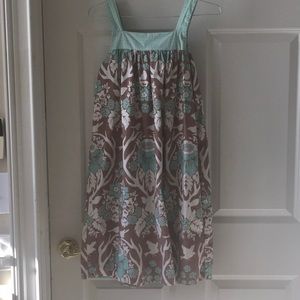 Hannah Kate girls sz 7 dress mint & brown
